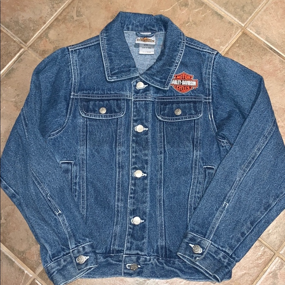 Harley-Davidson kids Jean Jacket Sz 8-10